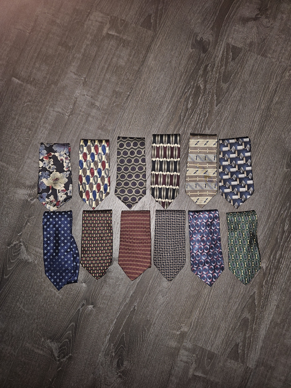 Vintage 100% Silk Tie Lot (12) Hugo Boss Ralph Lauren